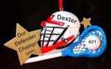 Lacrosse Christmas Ornament Kit, Hemet, Glove & Stick Personalized FREE at PersonalizedOrnamentsMarket.com by Russell Rhodes