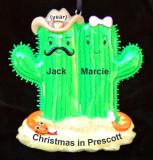 Western Christmas Ornament Couples Retreat Personalized FREE at PersonalizedOrnamentsMarket.com by Russell Rhodes