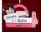 Ballet Ornament for Girl with Custom Face Add-on Personalized FREE at PersonalizedOrnamentsMarket.com by Russell Rhodes