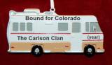 RV Christmas Ornament On the Road Again Personalized FREE at PersonalizedOrnamentsMarket.com by Russell Rhodes