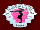 Gymnastics Christmas Ornament So Many Skills Personalized FREE at PersonalizedOrnamentsMarket.com by Russell Rhodes