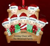 Family Christmas Ornament 4-Poster Fun for 7 Personalized FREE at PersonalizedOrnamentsMarket.com by Russell Rhodes