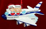 Grandparents Christmas Ornament 2 Grandkids Personalized FREE at PersonalizedOrnamentsMarket.com by Russell Rhodes