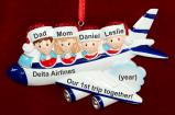 Our 1st Trip Together Travel Christmas Ornament Personalized by RussellRhodes.com