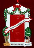 Front Door Christmas Ornament with 2 Dogs, Cats, Pets Custom Add-ons Personalized FREE at PersonalizedOrnamentsMarket.com by Russell Rhodes