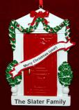 Front Door Christmas Ornament Personalized FREE at PersonalizedOrnamentsMarket.com by Russell Rhodes