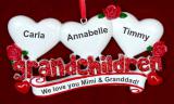 From 3 Grandkids to Grandparents Christmas Ornament Personalized FREE at PersonalizedOrnamentsMarket.com by Russell Rhodes