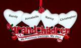 From Grandparents to 4 Grandkids Christmas Ornament Personalized FREE at PersonalizedOrnamentsMarket.com by Russell Rhodes