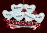 From 6 Grandkids to Grandparents Christmas Ornament Personalized FREE at PersonalizedOrnamentsMarket.com by Russell Rhodes