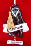 Graduation Gown Ornament for Boy or Girl Personalized FREE at PersonalizedOrnamentsMarket.com by Russell Rhodes