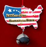 Armed Forces Christmas Ornament Personalized FREE at PersonalizedOrnamentsMarket.com by Russell Rhodes