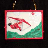 Hang Gliding Christmas Ornament Personalized FREE at PersonalizedOrnamentsMarket.com by Russell Rhodes