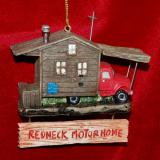 Motor Home Christmas Ornament for Rednecks Personalized FREE at PersonalizedOrnamentsMarket.com by Russell Rhodes