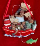 Family Christmas Ornament for 3 Boating Fun Personalized FREE at PersonalizedOrnamentsMarket.com by Russell Rhodes