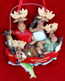 FIshing Christmas Ornament Family of 4 Personalized FREE at PersonalizedOrnamentsMarket.com by Russell Rhodes