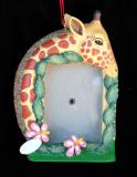 Sweet Giraffe Picture Frame Christmas Ornament Personalized FREE at PersonalizedOrnamentsMarket.com by Russell Rhodes