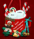 Single Mom Christmas Ornament Cocoa in the Morning 1 Child with Dogs, Cats, Pets Custom Add-ons Personalized FREE at PersonalizedOrnamentsMarket.com by Russell Rhodes