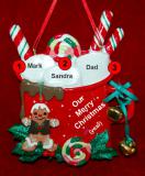 Single Dad Christmas Ornament Cocoa in the Morning 2 Children Personalized FREE at PersonalizedOrnamentsMarket.com by Russell Rhodes