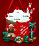 Family Christmas Ornament Cocoa in the Morning for 4 Personalized FREE at PersonalizedOrnamentsMarket.com by Russell Rhodes