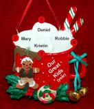 Family Christmas Ornament Cocoa in the Morning Just the 4 Kids Personalized FREE at PersonalizedOrnamentsMarket.com by Russell Rhodes