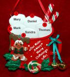 Family Christmas Ornament Cocoa in the Morning Just the 5 Kids Personalized FREE at PersonalizedOrnamentsMarket.com by Russell Rhodes