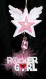 Rocker Girl Christmas Ornament Personalized FREE at PersonalizedOrnamentsMarket.com by Russell Rhodes