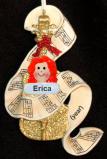 Cello Ornament for Boy or Girl Personalized FREE at PersonalizedOrnamentsMarket.com by Russell Rhodes