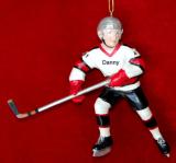 Ice Hockey Christmas Ornament 3D Personalized FREE at PersonalizedOrnamentsMarket.com by Russell Rhodes