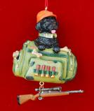 Hunting Dog Christmas Ornament Personalized FREE at PersonalizedOrnamentsMarket.com by Russell Rhodes