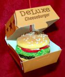 Deluxe Cheeseburger Christmas Ornament Get it to Go Personalized FREE at PersonalizedOrnamentsMarket.com by Russell Rhodes