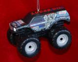 Lucas Crusader Monster Truck Christmas Ornament Personalized FREE at PersonalizedOrnamentsMarket.com by Russell Rhodes