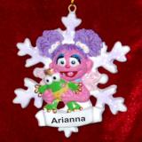 Abby in Winter Wonderland Christmas Ornament Personalized FREE at PersonalizedOrnamentsMarket.com by Russell Rhodes