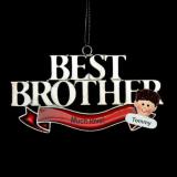 Best Brother Ornament from Brother or Sister Personalized FREE at PersonalizedOrnamentsMarket.com by Russell Rhodes