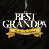 Best Grandpa Christmas Ornament Personalized FREE at PersonalizedOrnamentsMarket.com by Russell Rhodes