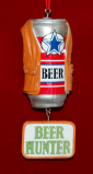 Beer Hunter Christmas Ornament Personalized FREE at PersonalizedOrnamentsMarket.com by Russell Rhodes