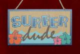 Surfer Dude Christmas Ornament Personalized FREE at PersonalizedOrnamentsMarket.com by Russell Rhodes