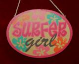 Surfer Girl Christmas Ornament Personalized FREE at PersonalizedOrnamentsMarket.com by Russell Rhodes