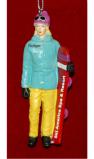 Snowboard Christmas Ornament Slopestyle Female Personalized FREE at PersonalizedOrnamentsMarket.com by Russell Rhodes