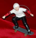 Skateboard Christmas Ornament Young Male or Female Personalized FREE at PersonalizedOrnamentsMarket.com by Russell Rhodes