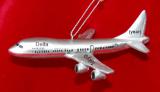 The Friendly Skies Airplane Christmas Ornament Personalized FREE at PersonalizedOrnamentsMarket.com by Russell Rhodes