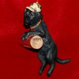 Black Labrador Dog Christmas Ornament Personalized FREE at PersonalizedOrnamentsMarket.com by Russell Rhodes