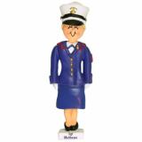 US Marine Christmas Ornament Blond Female Personalized FREE at PersonalizedOrnamentsMarket.com by Russell Rhodes