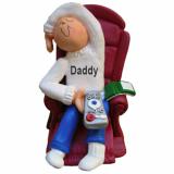 Dad Christmas Ornament Time to Relax Personalized FREE at PersonalizedOrnamentsMarket.com by Russell Rhodes