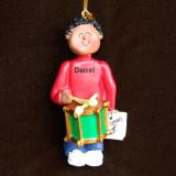 Drum Christmas Ornament Virtuoso African American Male Personalized FREE at PersonalizedOrnamentsMarket.com by Russell Rhodes