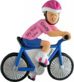 My First Bike Christmas Ornament Female Personalized FREE at PersonalizedOrnamentsMarket.com by Russell Rhodes