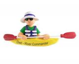 Kayak Christmas Ornament Personalized FREE at PersonalizedOrnamentsMarket.com by Russell Rhodes