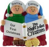 Our First Christmas  Ornament Night Before Xmas Personalized FREE at PersonalizedOrnamentsMarket.com by Russell Rhodes