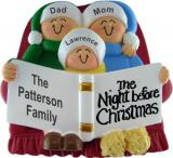 Family Christmas Ornament for 3 Night Before Xmas Personalized FREE at PersonalizedOrnamentsMarket.com by Russell Rhodes