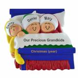 Ornament for Grandparents Christmas Ornament 3 Grandkids Christmas Morning Personalized FREE at PersonalizedOrnamentsMarket.com by Russell Rhodes