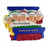 Ornament for Grandparents Christmas Ornament 5 Grandkids Christmas Morning Personalized FREE at PersonalizedOrnamentsMarket.com by Russell Rhodes